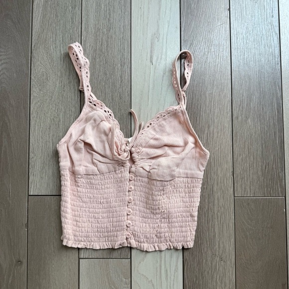 Garage Tops - Garage Light Pink Textured Tank Top
